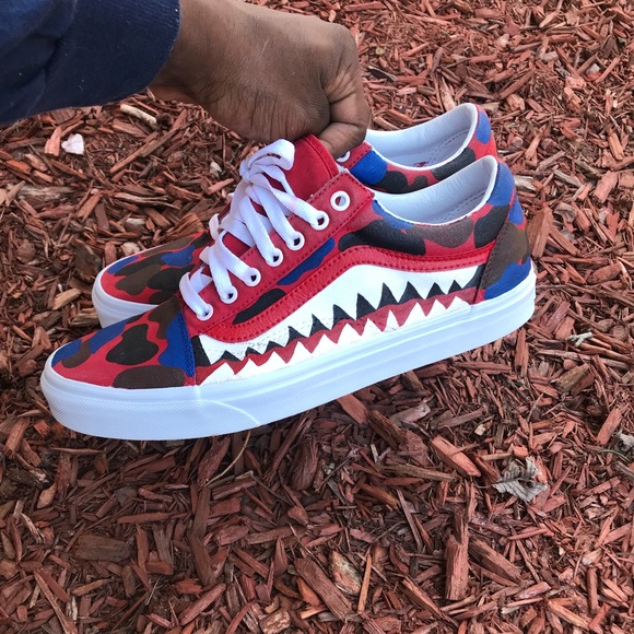 custom vans shoes bape custom vans shoes bape
